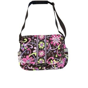 Vera Bradley Messenger Bag in Purple Punch